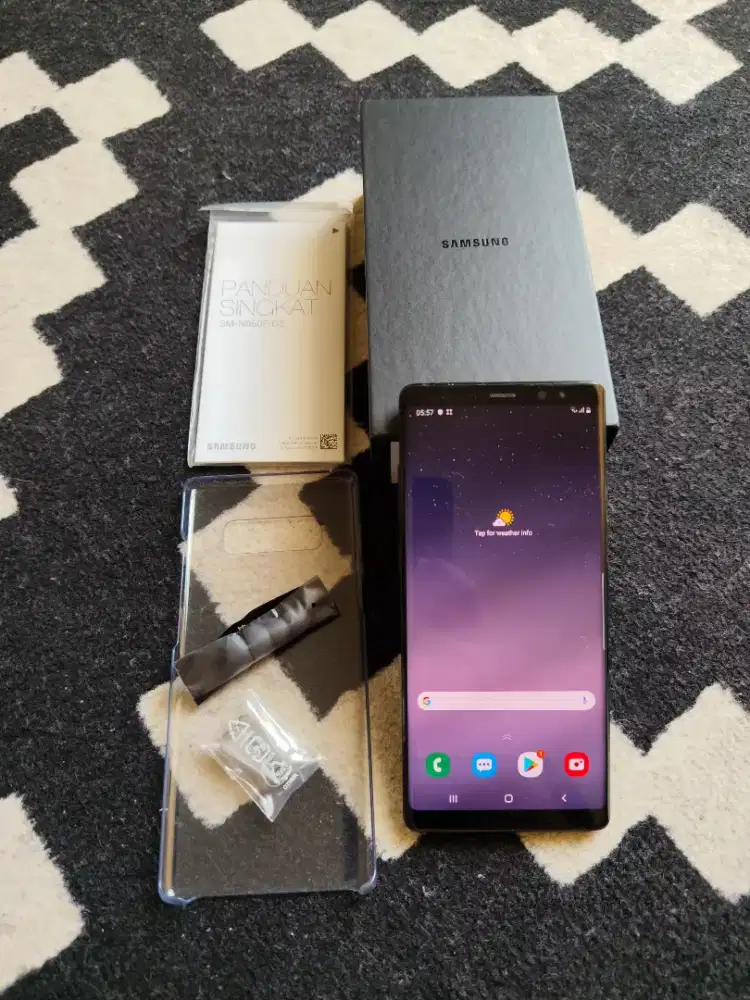 Galaxy Note 8 ram 6/64gb black segel mulus ex grs resmi Sein