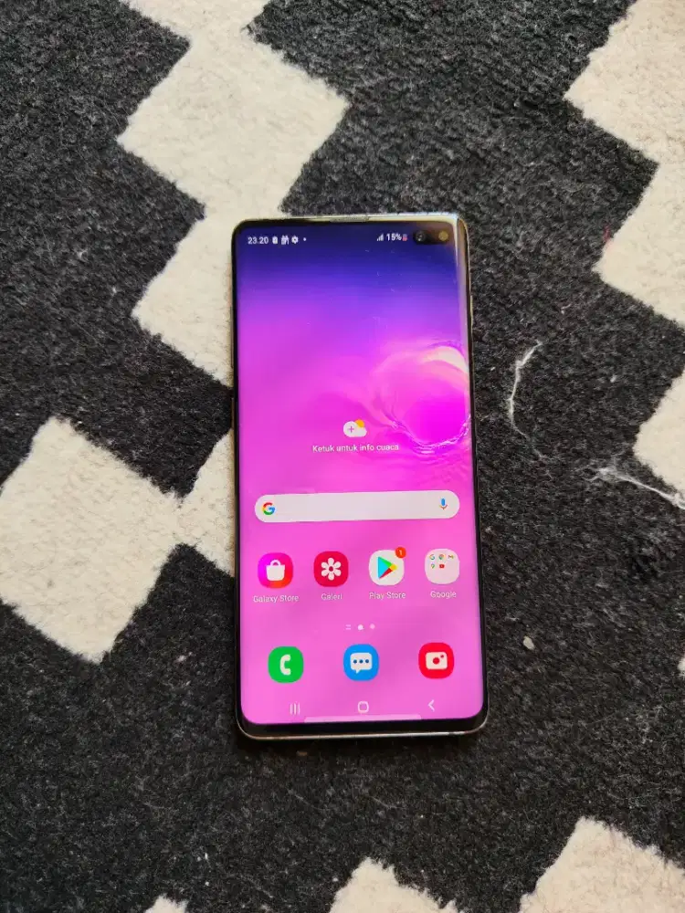 Galaxy S10+ ram 8/128gb mulus no minus ex grs resmi Sein unit only
