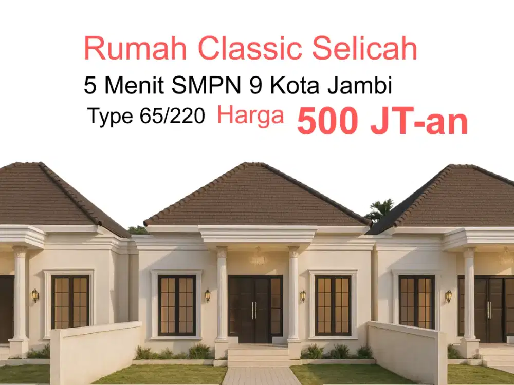 Jual rumah Classic Selincah Kota Jambi