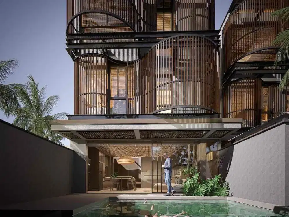 SMART INVESTMENT APARTMENT PRIVATE POOL LEASEHOLD 30 YEARS IN THE PRIME AND STRATEGIC LOCATION AT PERERENAN CANGGU