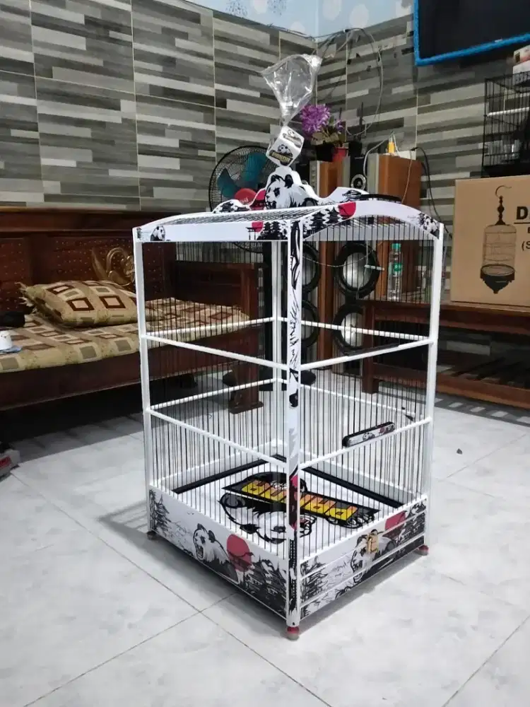 kandang/sangkar kotak no.2 decal full fiber