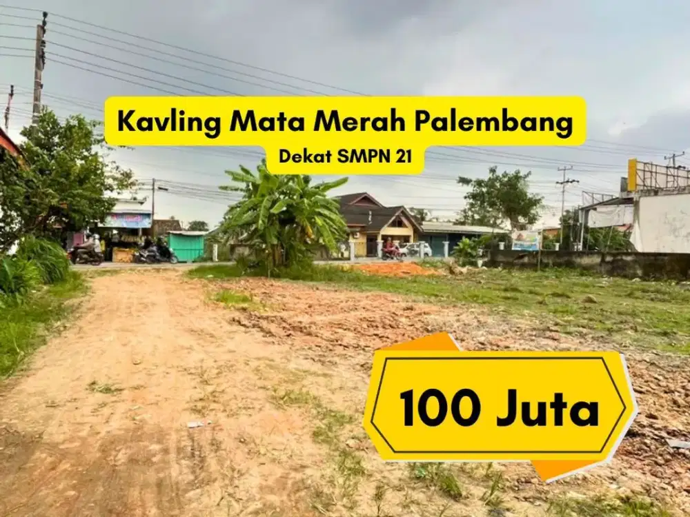100 Juta Kavling Kota Palembang area Mata Merah SHM