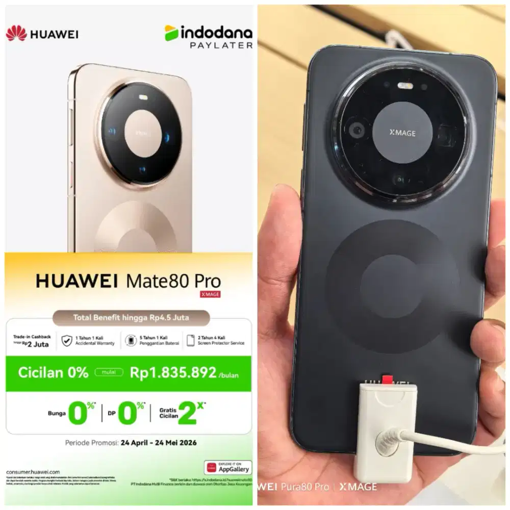 Huawei Mate 80 Pro Black Promo Indodana Hauwei DP Mall