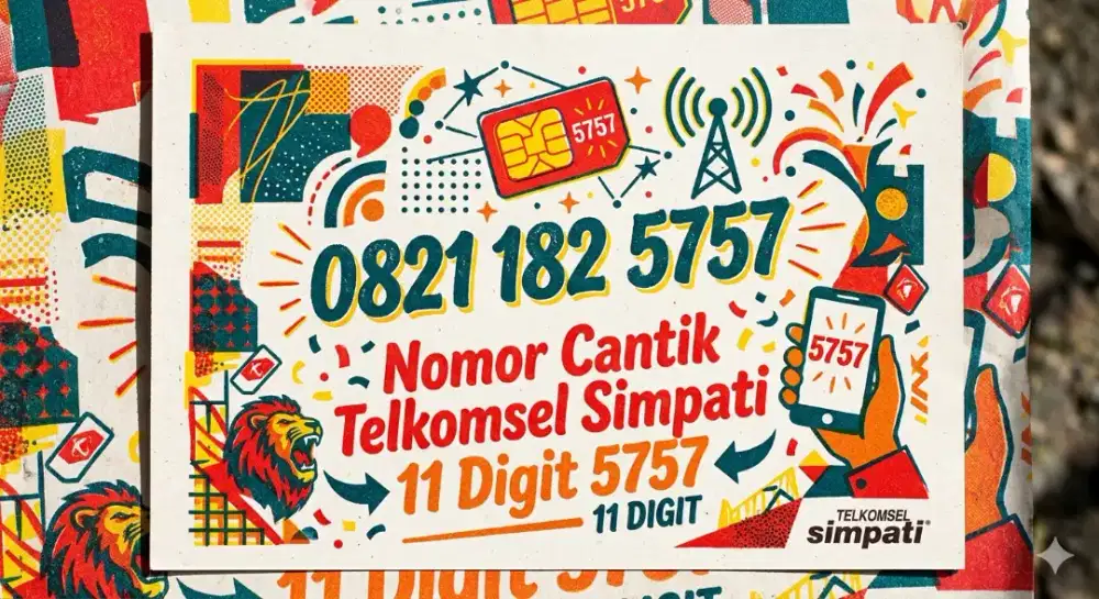 Nomor cantik telkomsel simpati 11 digit 5757