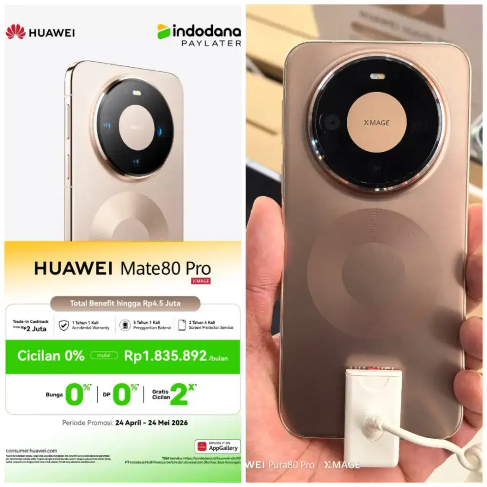 Huawei Mate 80 Pro Gold Promo Indodana Huawei Store DP Mall Semarang