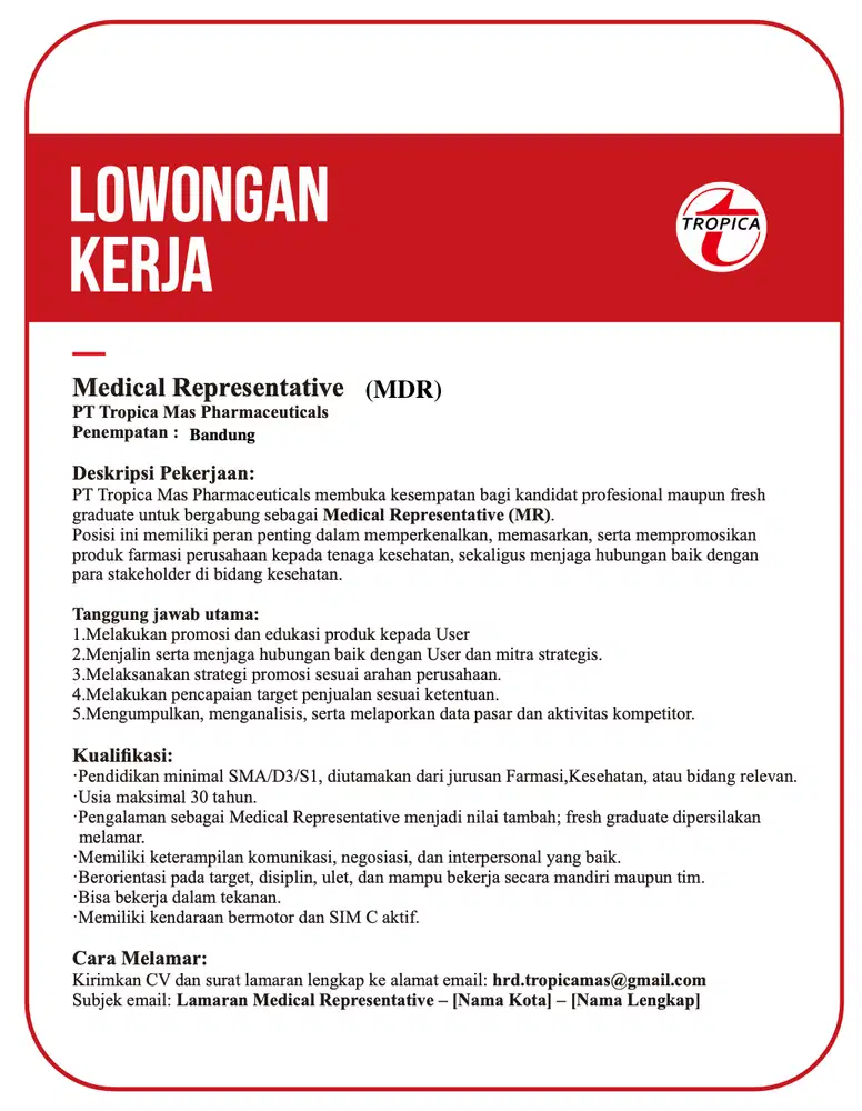 Medical Representative