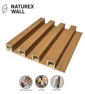 WPC Wall Panel 290x17x2.4 cm – Panel Dinding Kayu Premium Anti Air