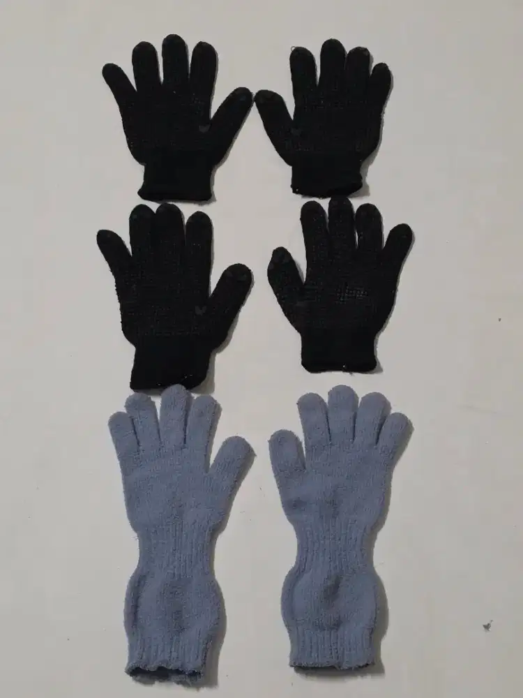 Sepaket 3 buah Sarung Kaos Tangan Sepeda Motor Memancing Gym antislip