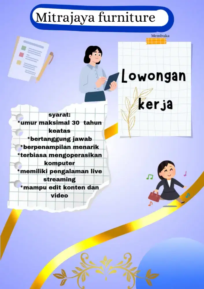 Lowongan Admin dan Host Live