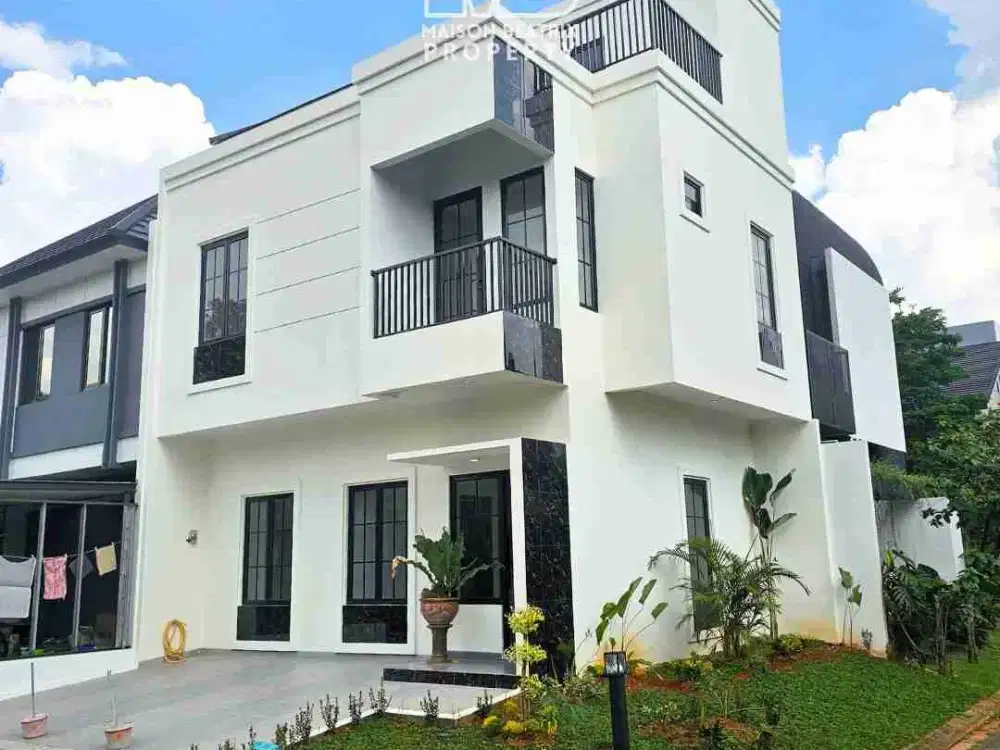 DIJUAL RUMAH HOEK 2LANTAI, MODERN MINIMALIS DAN SIAP HUNI. NUSALOKA BSD