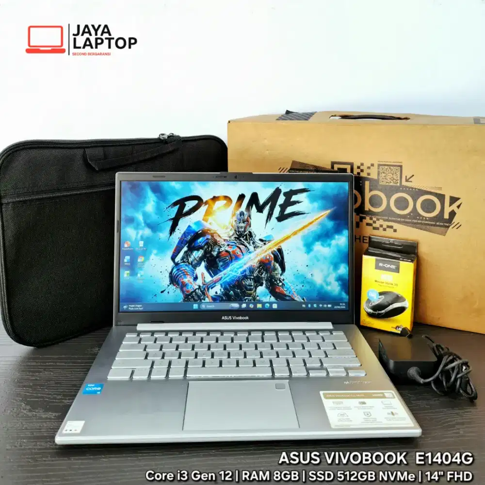 Asus Vivobook Go 14 E1404G i3 RAM 8GB SSD 512GB Laptop Second Bekas
