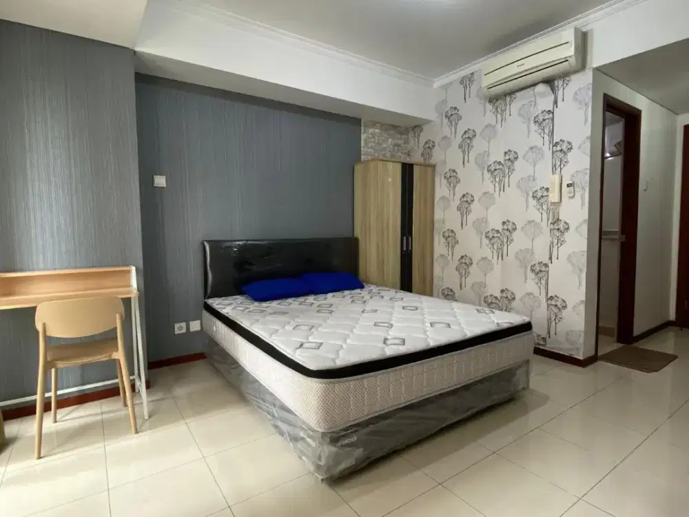 Disewakan Studio Royal Mediterania Garden, Tower Marigold, View Kolam