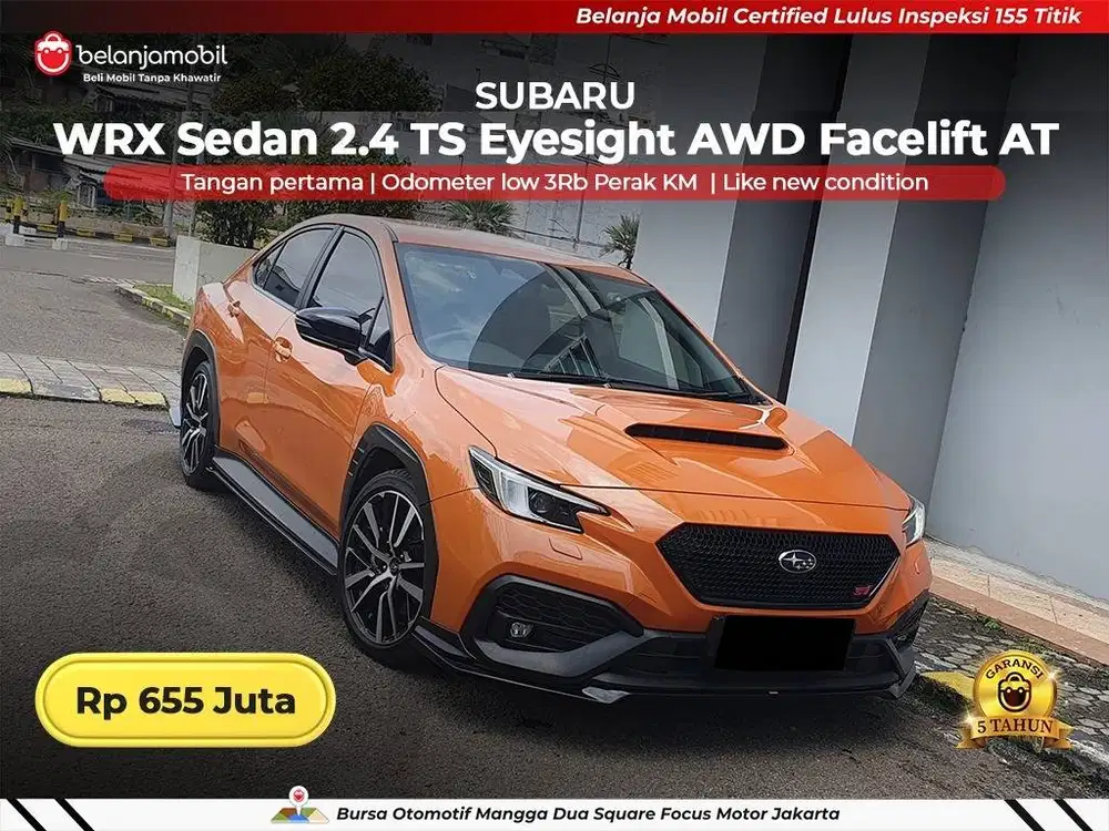 [ LOW KM 3RB ] Subaru WRX Sedan 2.4 TS Eyesight AWD 2023/2024