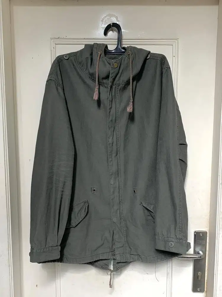 Jaket Parka Army Canvas