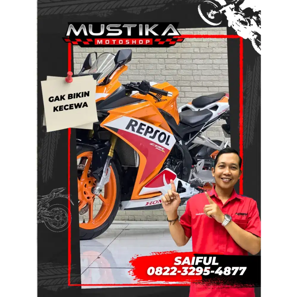Perfect Condition!!Honda CBR 250RR Repsol 2017 N Asli Mulus-Mustika