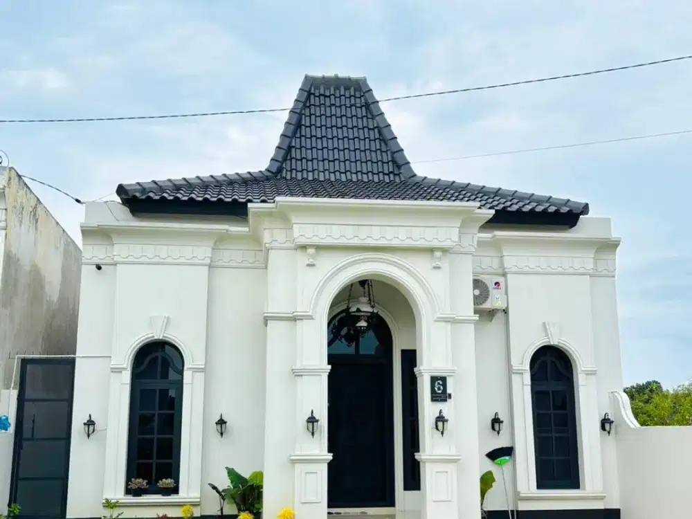 Rumah Mediterania Modern + Smart Home System, Akses Langsung Jl Raya