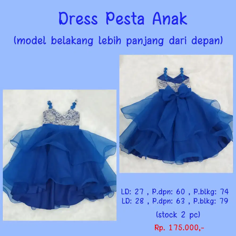 Baju pesta anak perempuan