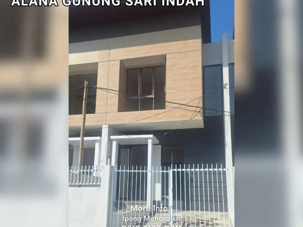 Rumah Baru Surabaya Dijual Perum Alana Gunung Sari Indah