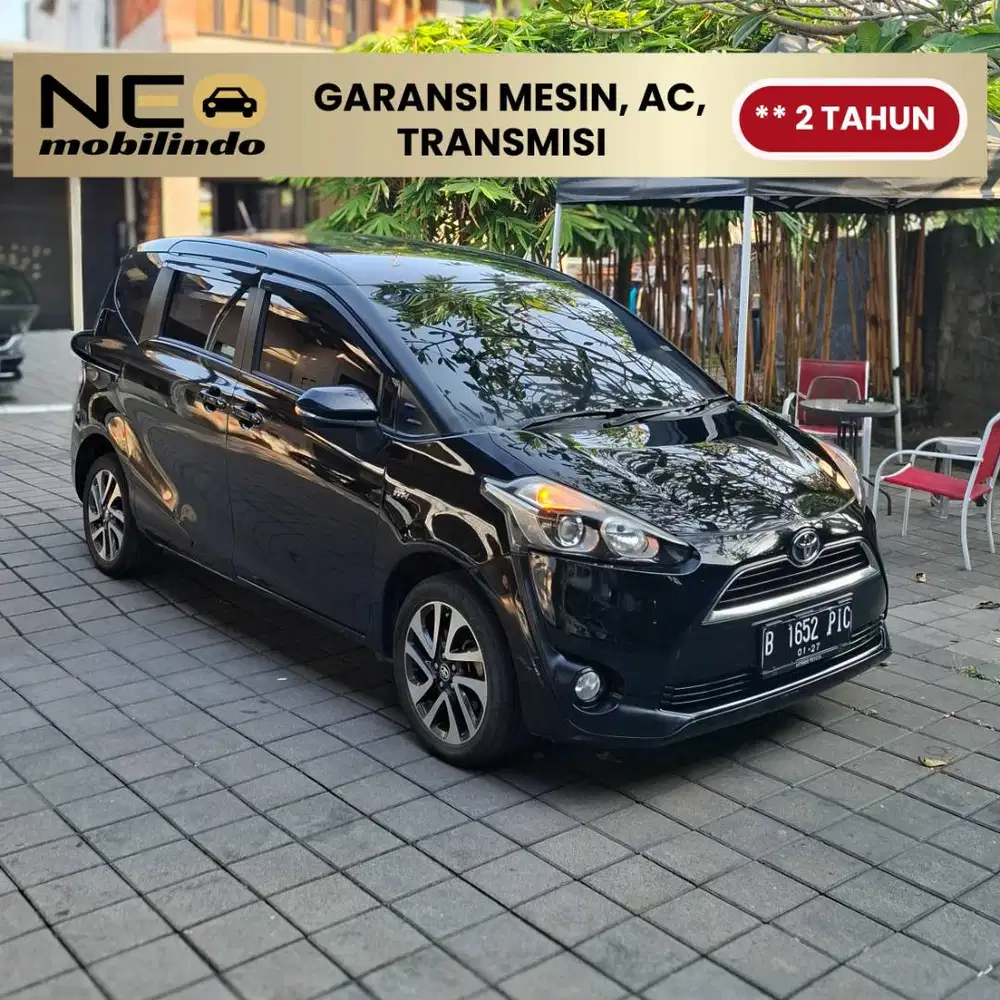 TOYOTA SIENTA 1.5 V CVT 2016 HITAM METALIK