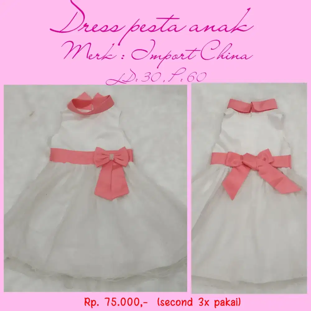 Baju pesta anak perempuan