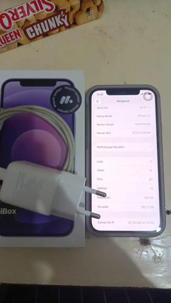 Iphone 12 Purple 128gb
