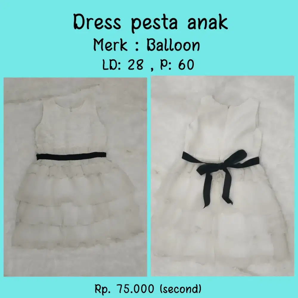 Baju pesta anak perempuan merk Balloon
