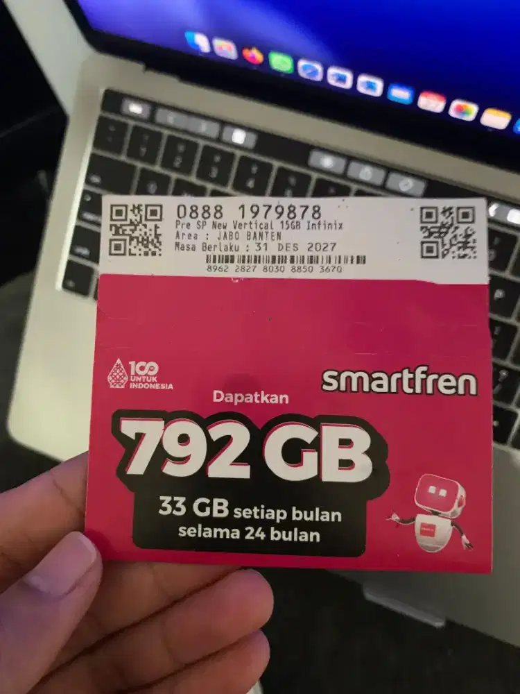 Perdana Smartfren 11 Digit Cantik FREE 729GB NEW