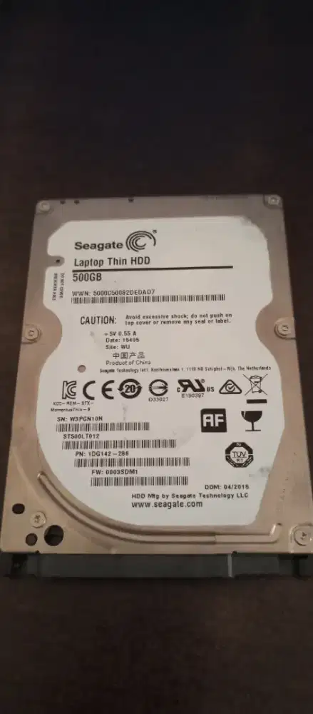 Harrdisk Laptop 500GB