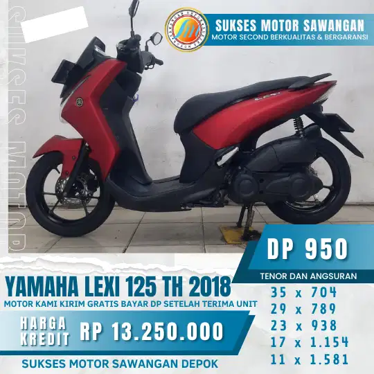 BISA CASH,KREDIT ATAU TUKAR TAMBAH,YAMAHA LEXI 125 2018 (SUKSES MOTOR)