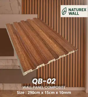 WPC Wall Panel 290x15x1 cm – Panel Dinding Kayu Premium Mudah Pasang