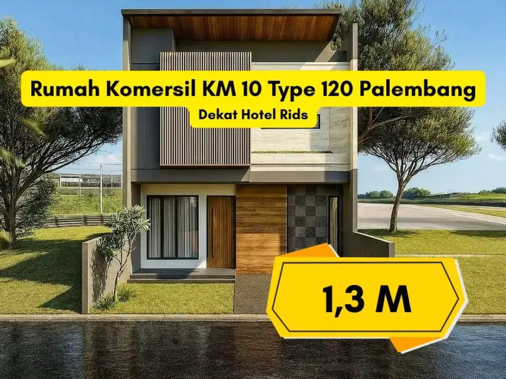 Rumah Type 120 KM 1O Palembang indent SHM