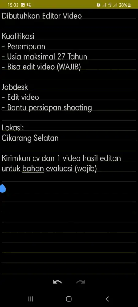 Dibutuhkan Editor Video