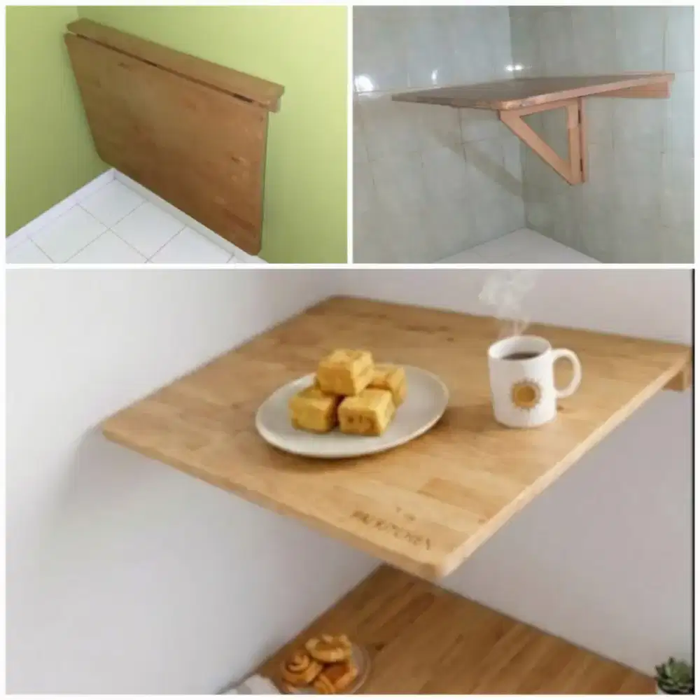 Meja Gantung LIPAT Dinding Portable