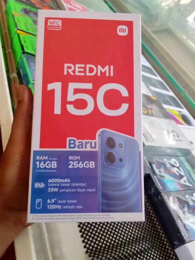 New redmi 15c ram8/256 garansi resmi 1 tahun