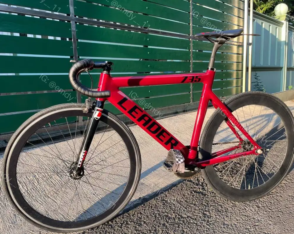 WTS sepeda fixie Leader 735 fixed gear