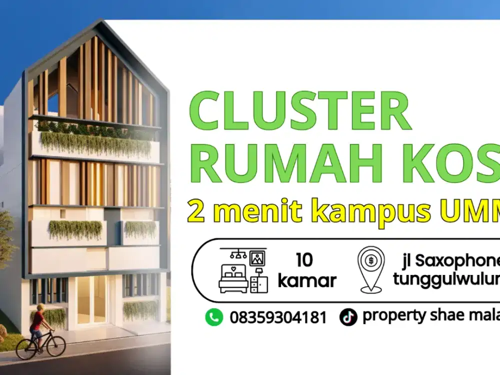 lokasi strategis menentukan pasive income 180 jt/th hanya selangkah kampus UMM
