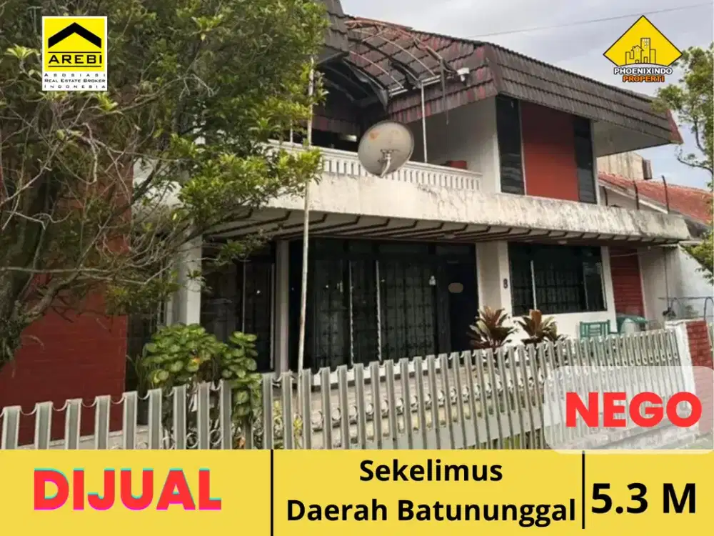 Jual Rumah 12 Kamar tidur di Jalan Sekelimus Dekat Batununggal