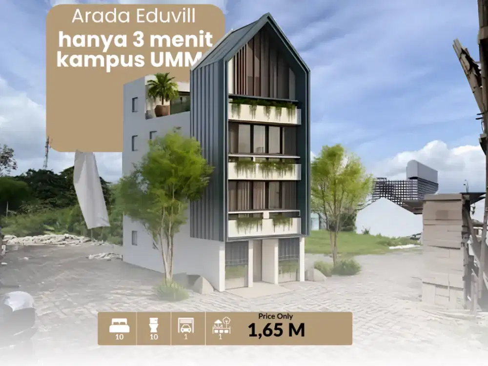 kost 3 menit dari  kampus UMM Malang pasive income stabil