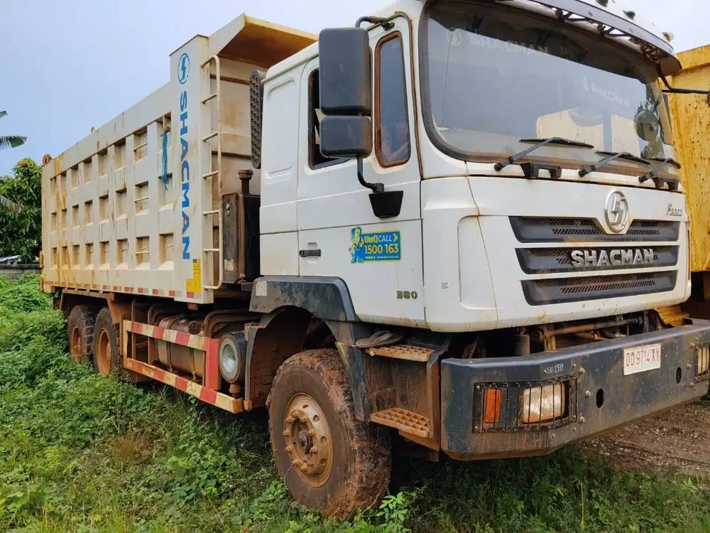 JUAL 2 UNIT SHACMAN DUMP TRUCK F3000 6X4 TAHUN 2024 - KONDISI AS IS