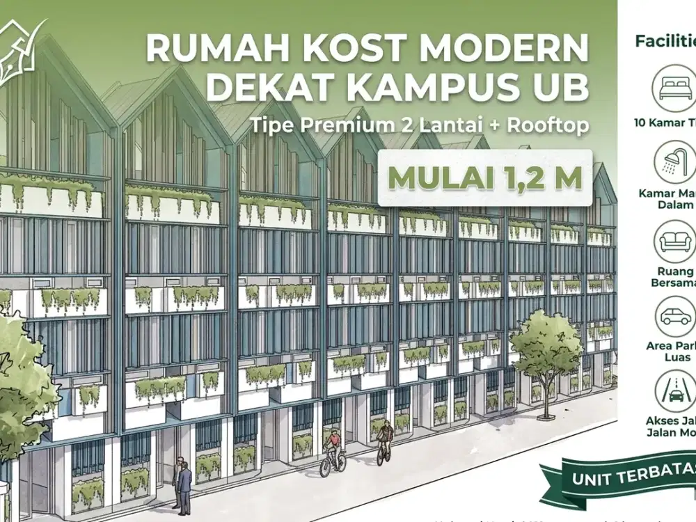 di jual kost merjosari Kota malang