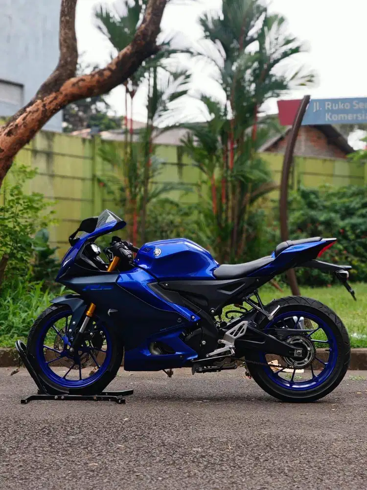 LOW KM! YAMAHA R15 V4 BIRU 2022 PAJAK PANJANG SIAP GASPOL