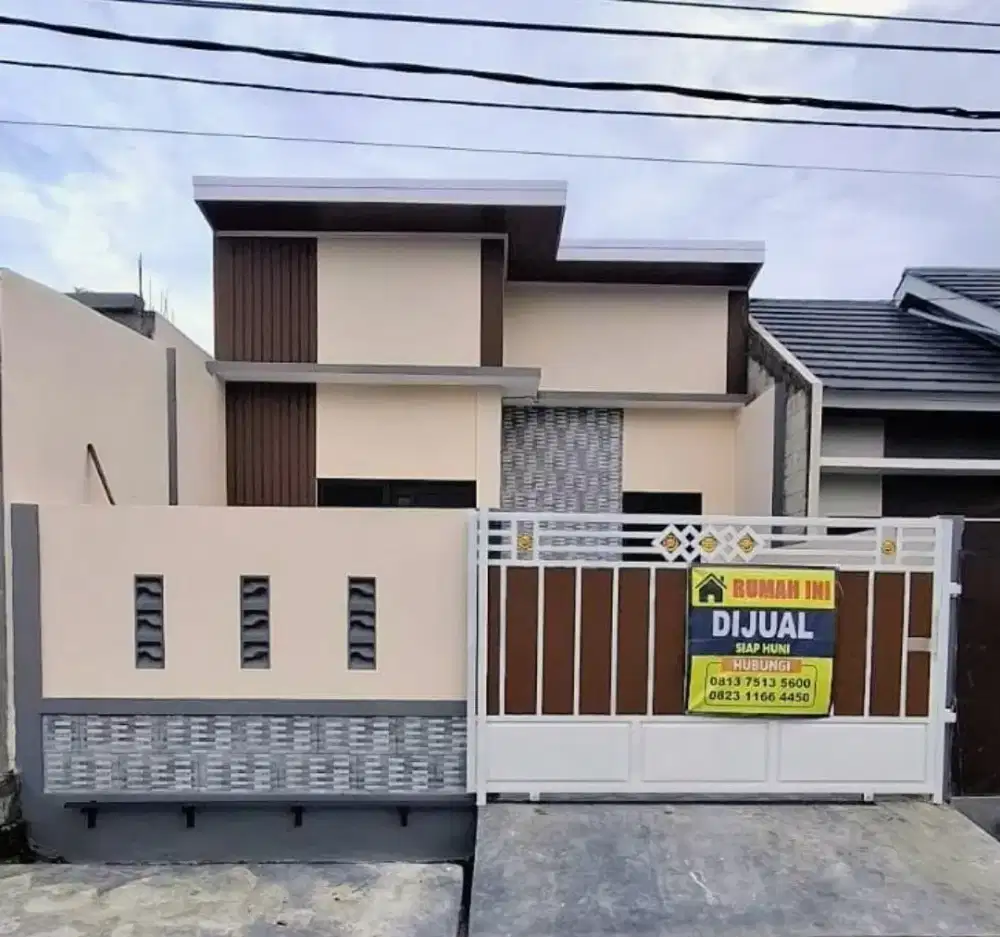 Dijual cepat Rumah cantik minimalis modern,bangunan full New design.
