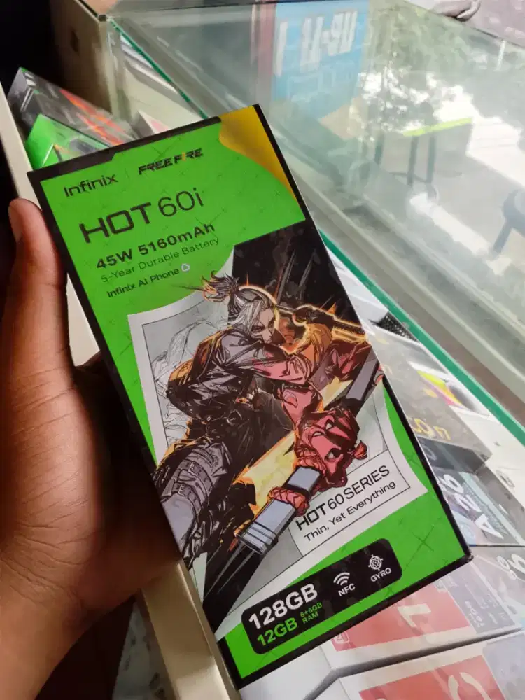 New Infinix hot 60i ram6/128 garansi resmi 1 tahun