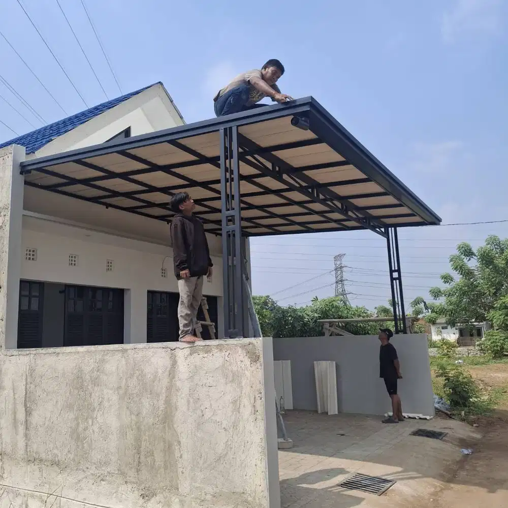 KANOPI BESI HOLLOW ATAP ALDERON