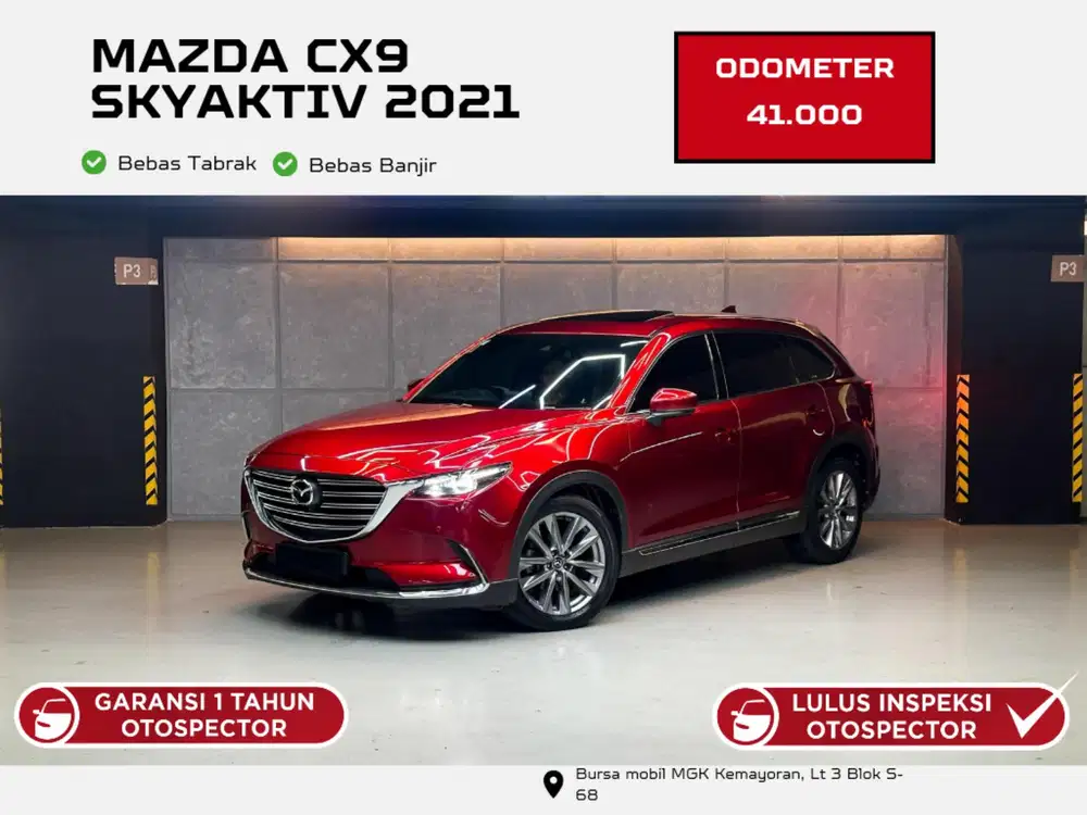 Low odo !! Mazda CX9 Skyactiv 7 seater Tahun 2021