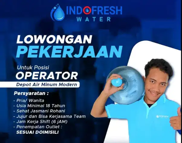 Operator Air Minum Paruh Waktu