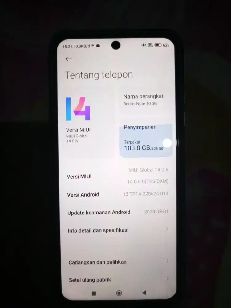Redmi note 10 5G NFC no minus
