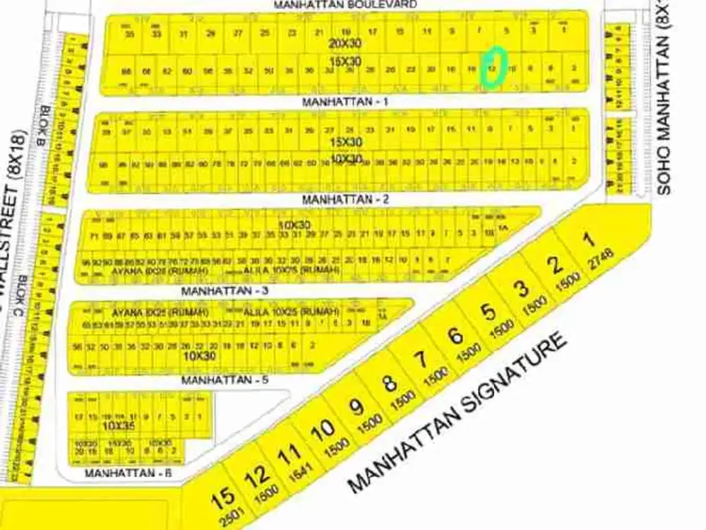D jual kavling Manhattan pik 2