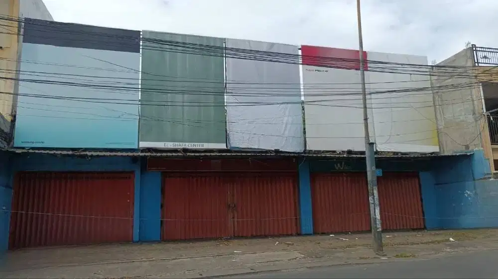 Disewakan Ruko 3 Jejer Jl. Brigjend Katamso Waru Sidoarjo Nol Jalan