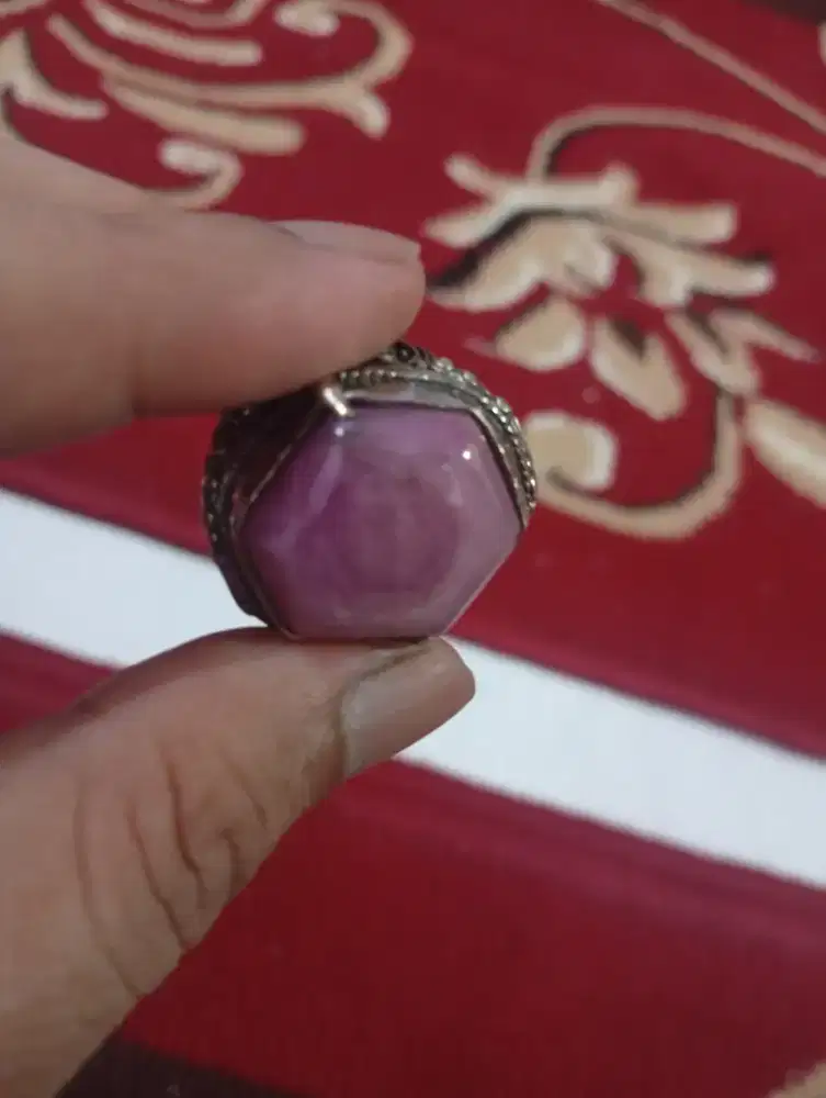 Dijual Batu Permata Natural Ruby Star Lafadz Alloh